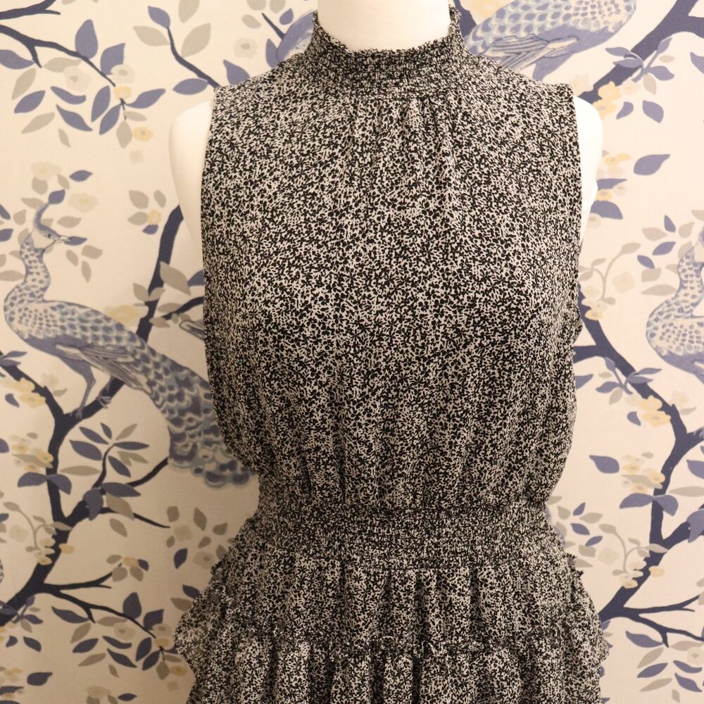 1. State Sleeveless Floral Smocked Dress